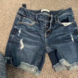 Shorts jeans distressed